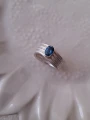Srebrny Pierścionek z Topazem London Blue Marea N°2