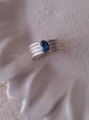 Srebrny Pierścionek z Topazem London Blue Marea N°2