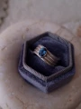 Srebrny Pierścionek z Topazem London Blue Marea N°2