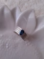 Srebrny Pierścionek z Topazem London Blue Marea N°2