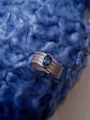 Srebrny Pierścionek z Topazem London Blue Marea N°2