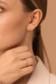 Silver Gold Ring Linea N°1
