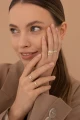 Silver Gold Ring Linea N°1