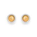 Round Silver Gold Earrings Nostra N°2
