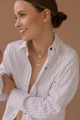 Nostra N°10 Silver Gold Necklace with Pearl 