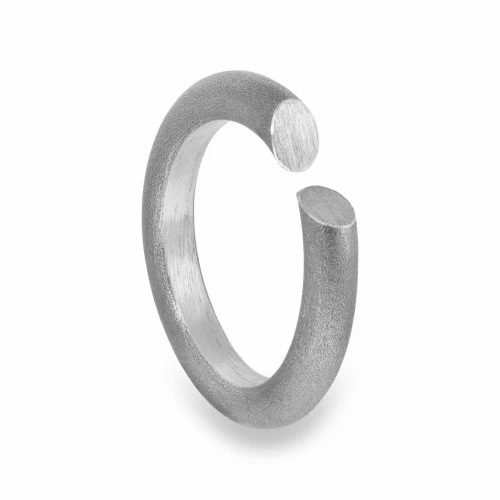 Filum N°2 Silver Oxidized Ring