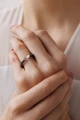 Filum N°2 Silver Oxidized Ring