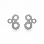 Kolczyki Srebrne Oksydowane Spero N°7