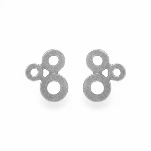 Spero  N°7 Oxidized Silver Earrings 