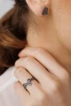 Spero  N°7 Oxidized Silver Earrings 