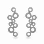 Kolczyki Srebrne Oksydowane Spero N°6