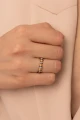 Silver Oxidized Ring Filum N°1