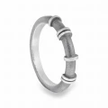 Filum N°4 Silver Oxidized Ring 