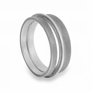 Srebrny Pierścionek Oksydowany Scoria N°4