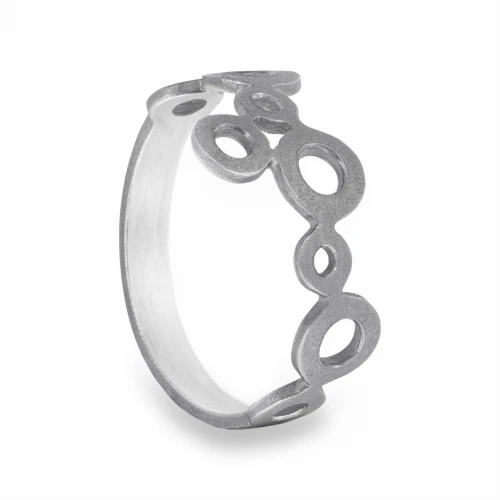 Srebrny Pierścionek Oksydowany Spero N°6