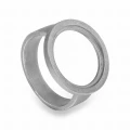 Spero N°4 Silver Openwork Oxidized Ring 