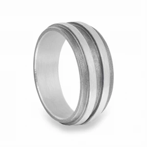 Srebrny Pierścionek Oksydowany Scoria N°3