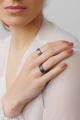 Scoria N°3 Silver Oxidized Ring 