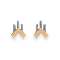 Filum  Nº6 Silver and Gold  Earrings