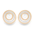 Nostra N°11 Silver Gold Earrings with Pearl 