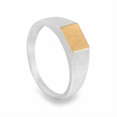 Srebrno Złoty Sygnet N°5