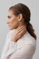Spero N°8 Silver Gold Circle Earrings 