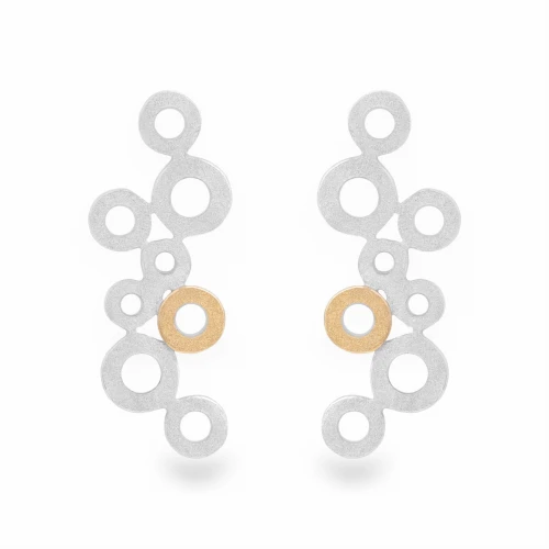 Spero N°5 Silver Gold Earrings 