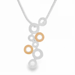 Srebrno Złoty Naszyjnik Spero N°5