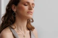 Spero N°8 Silver Gold Circle Earrings 