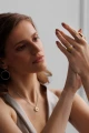 Linea N°13 Ring Silver Gold 