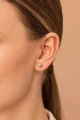 Oxidized Silver and Gold Earrings Linea N°7.1