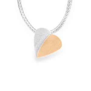 Srebrno Złoty Naszyjnik Serce Corda N°1