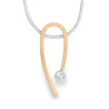 Necklace with White Topaz Linea N°2