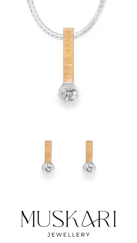 Zestaw z Białym Topazem Linea N° 3