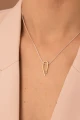 Necklace with White Topaz Linea N°2