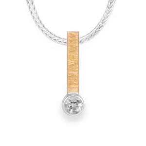 Naszyjnik z Białym Topazem Linea N°3