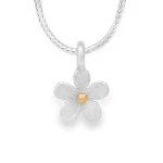 Srebrno Złoty Naszyjnik Kwiatek Florea N°1